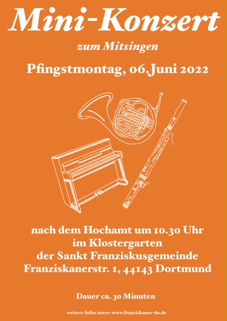 | 2.6.2022 |Mini-Konzert zum Mitsingen am Pfingstmontag
